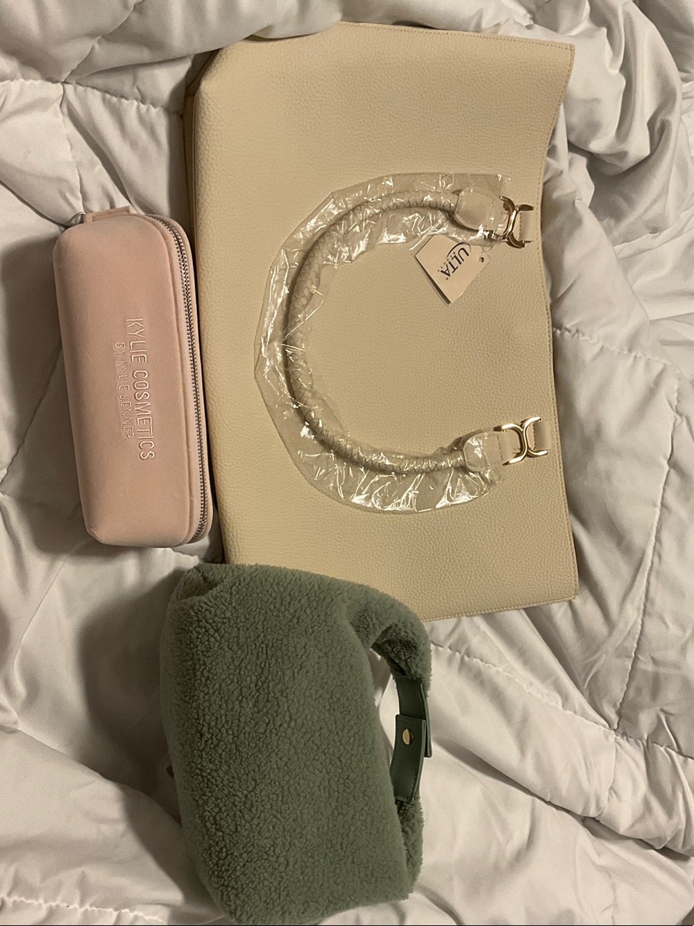 Cream Structured Top-Handle Tote - Cream